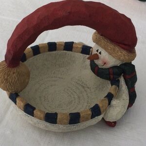 Holiday Add a Festive touch with this candy dish bowl Snowman